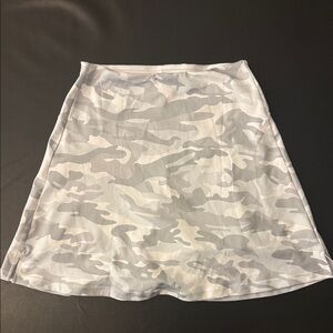 Camouflage Tennis Pickleball Golf Skater Skirt Skort in Gray and White Size XS